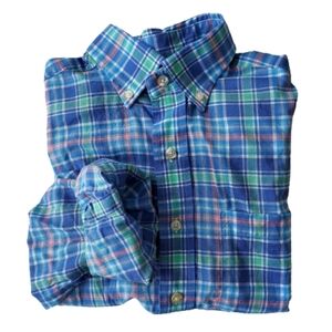 Vineyard Vines Murray Button Up Shirt Size XS Pink and Blue Plaid Preppy